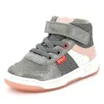 Kickers Garçon Unisex Kinder KICKALIEN Basket, Gris Rose Argent