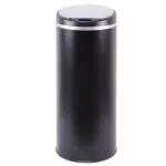 KITCHEN MOVE Poubelle de cuisine automatique 42L SOHO Noir mat en acier INOX avec cerclage