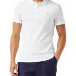 Lacoste Polo Slim Fit Homme, Blanc, 4XL