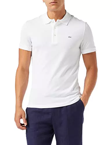 Lacoste Polo Slim Fit Homme, Blanc, 4XL