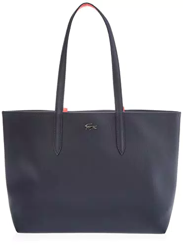 Lacoste Sac Cabas Réversible Anna Femme Marine 166 Rouge 240