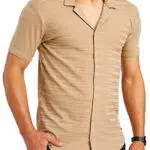 Leif Nelson LN55250 Chemise d'été à manches courtes pour homme