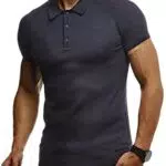 Leif Nelson LN7310 T-shirt d'été, col polo, à manches courtes