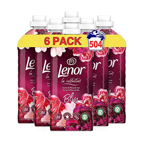 Lenor Adoucissant 6x84 Lavages, Jasmin et rose de mai