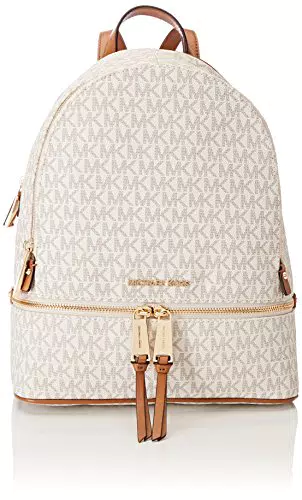 Michael Kors Rhea Zip, Backpack Femme, Blanc, 12.7x31.8x24.1 Centimeters
