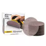 Mirka Disque abrasif ABRANET MIRKA 125mm Grip P150 - boite de 50-5423205015