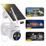 nicezing Camera Surveillance WiFi Exterieure sans Fil Solaire