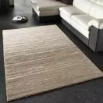 Paco Home Tapis Moderne à Carreaux Poils Courts Couleur Coulante Crème Beige