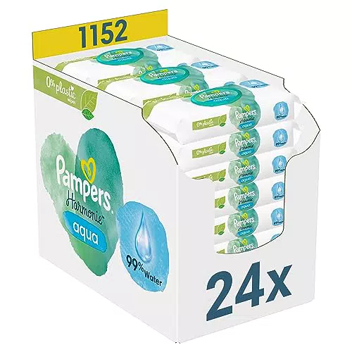 Pampers Lingettes Bébé Aqua Harmonie 0%, 1152 Lingettes