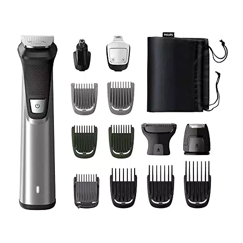Philips Multigroom Série 7000, Tondeuse Multi-styles 14-en-1 pour Visage