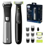 Philips Multigroom Série 9000, Tondeuse Multi-styles 13-en-1 avec OneBlade pour Visage