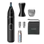 Philips NT5650/16 Tondeuse Nez-Oreilles Series 5000 Étanche avec Tondeuse de Précision