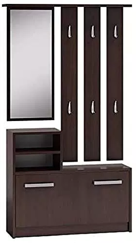 Selsey Yesfir - Vestiaire d’entrée/Range Chaussures - Brun foncé