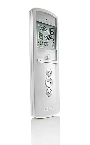 Somfy 2401100 - Télécommande Telis 16 RTS Pure - Ecran LCD - Pour commander 16 moteurs ou 16 groupes de moteurs radio RTS
