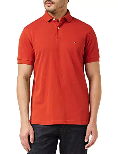 Tommy Hilfiger 1985 Regular Polo, Cinnabar Red, XS Homme