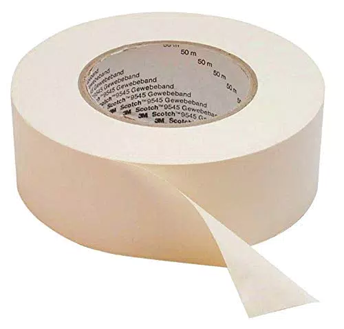 3M Ruban adhésif toilé 389, Blanc, 25 mm x 50 m