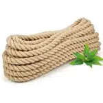 Abio Corde en jute 24 mm 5 m - 100 % naturelle - Corde en chanvre - Décoration - Fil de macramé - Pour jardin