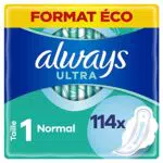 Always Ultra Serviettes Hygiéniques, Taille 1, Normal