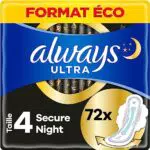 Always Ultra Serviettes Hygiéniques, Taille 4, Secure Night