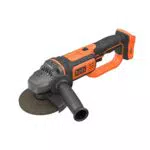 BLACK+DECKER BCG720N-XJ Meuleuse d'angle sans fil - 8 600 trs/min - Changement d'accessoire avec outil - 1 disque de tronçonnage - Livrée en sac de rangement