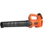 BLACK+DECKER Souffleur Axial Sans Fil 18V, Souffleur de Feuilles Mortes avec 2 Vitesses et Racloir Intégré