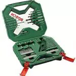 Bosch Accessories 60 pièces Ensemble de forets et de tournevis en titane X-Line