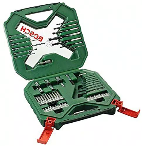 Bosch Accessories 60 pièces Ensemble de forets et de tournevis en titane X-Line