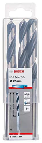 Bosch Accessories Ensemble de 5 forets hélicoïdaux HSS PointTeQ