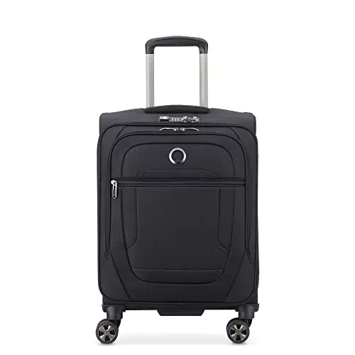 DELSEY PARIS - Helium Dlx - Valise Cabine Souple Slim - 55x40x20 cm - 35 Litres - S - Noir