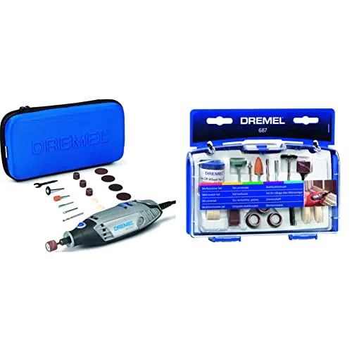 Dremel 3000 Outil Rotatif Multifonction 130W avec 15 Accessoires et 1 Sac
