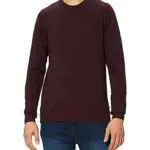 Jack & Jones Jjebasic Knit Crew Neck Noos Pull, Rouge
