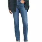 Levi's 724 High Rise Straight Jeans, Blue Wave Mid, Femme