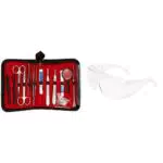 Medical AK-1 Trousse de Dissection d'Anatomie & Surlunettes de sécurité 3M Visitor 71448-00001M