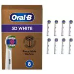 Oral-B 3D White Clean Maximiser Brossettes de rechange pour Brosse à Dents Électrique Format Spécial Boîte Aux Lettres