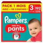 Pampers Couches-Culottes Baby-Dry Pants Taille 3, 192 Couches-Culottes Bébé