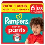 Pampers Couches-Culottes Baby-Dry Pants Taille 6, 138 Couches-Culottes Bébé