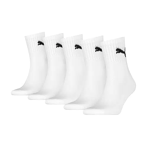 PUMA Lot de 5 Paires de Chaussettes Courtes Unisexe