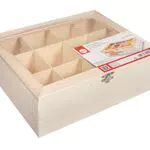 Rayher 62972505 Boite à thé, bois naturel FSC 100 %
