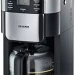 SEVERIN Cafetière avec broyeur intégré 1 000 W, Machine à café programmable avec minuteur