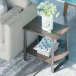 Table d'appoint en bois massif de 53 cm ZINUS Brock