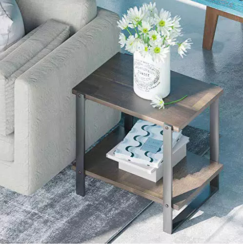 Table d'appoint en bois massif de 53 cm ZINUS Brock