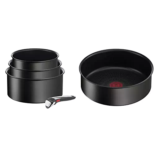 Tefal Ingenio Eco Resist On Batterie de cuisine 4p, Indicateur de démarrage de cuisson