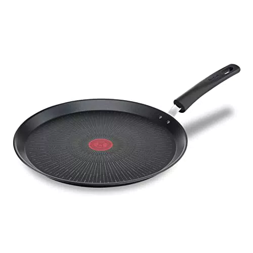 Tefal Poêle à crêpe 28 cm, Induction, Revêtement antiadhésif résistant aux rayures