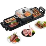 VEVOR Hot Pot BBQ 2400 W Gril Électrique Multifonctionnel 73