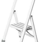 WENKO Escabeau 1 marche, escabeau pliable aluminium