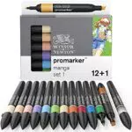 Winsor & Newton Promarker Set de 12+1 Manga Expansion 1