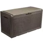 YITAHOME Grand Coffre de Rangement Extérieur en résine de 380L avec pour Meubles de Patio