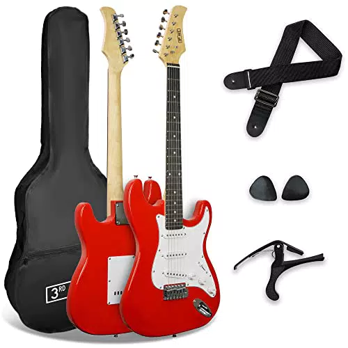 3rd Avenue Xf Pack Guitare Électrique 4/4 Taille Standard pour Débutants avec Housse