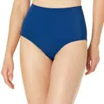 Amazon Essentials Bas de bain taille haute Femme, Bleu Profond
