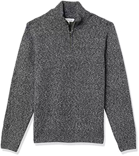 Amazon Essentials Pull à Fermeture Éclair 3/4, à Manches Longues
